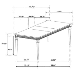 Evangeline - Extension Leaf Dining Set