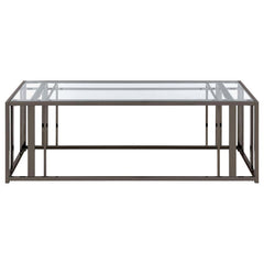 Adri - Rectangular Glass Top Coffee Table