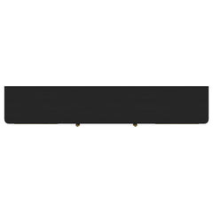 Arini - Rattan Cane 2-Door TV Stand Media Console - Black