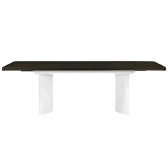 Carena - Dining Table With Leaf - White & Brown Finish