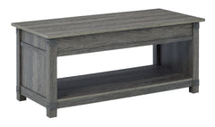 Freedan - Grayish Brown - 3 Pc. - Coffee Table, 2 End Tables