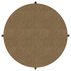 Arini - Round Coffee Table With Storage Shelf