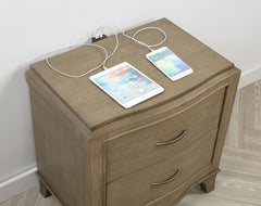 Trenton - 2-Drawer Nightstand Bedside Table - Washed Mango