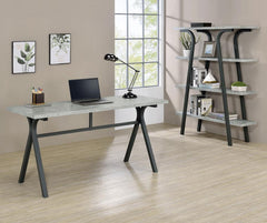 Tatum - Engineered Wood Top Writing Desk - Cement