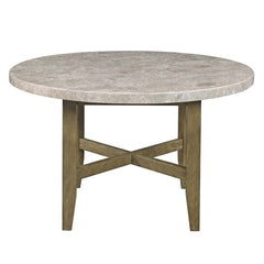 Karsen - Dining Table - Marble & Rustic Oak Finish