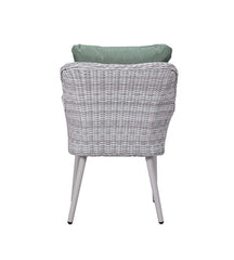 Jenneva - Patio Set - Night Green Fabric & Gray Finish