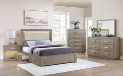 Kenora - 5-Drawer Bedroom Chest - Barley Brown