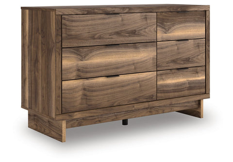 Chirason - Brown - Six Drawers Dresser
