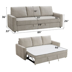 Leira - Sofa With Sleeper - Beige