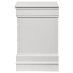 Louis Philippe - 2-Drawer Nightstand Bedside Table - White