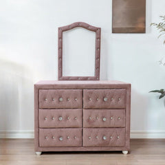 Reggie - Dresser - Pink Fabric