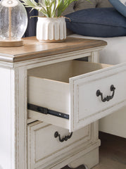 Moraway - Two-tone - Two Drawer Night Stand