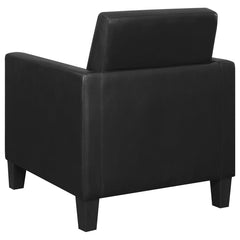 Julio - Upholstered Track Arm Accent Chair - Black