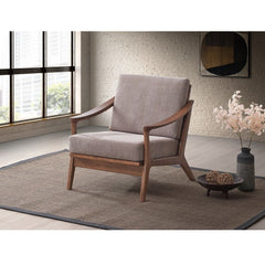 Lide - Accent Chair - Light Brown & Brown