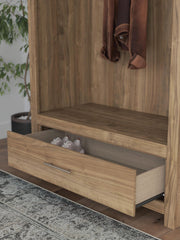 Dovander - Hall Tree With Storage Bench - Brown