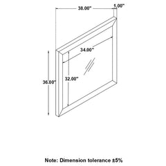 Nathan - Dresser Mirror - Gray