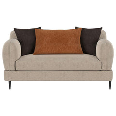 Jade - 2-Piece Chenille Upholstered Sofa Set - Latte