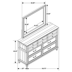 Avenue - 8-drawer Dresser With Mirror