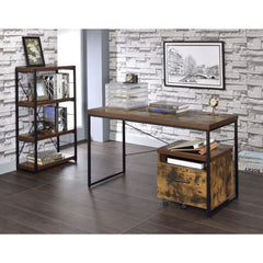 Bob - Desk - Weathered Oak & Black