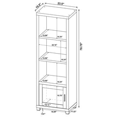 Sachin - 3-Shelf Engineered Wood Media Tower