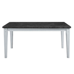 Lanton - Dining Table - Natural Marble & Antique White