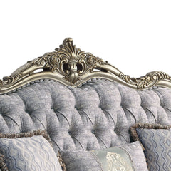 Miliani - Loveseat With 3 Pillows - Antique Bronze