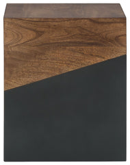 Trailbend - Brown / Gunmetal - Accent Table