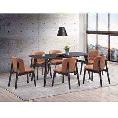 Eliora - Side Chair (Set of 2) - Camel & Black