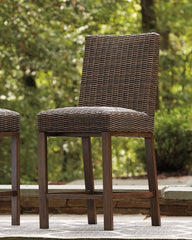 Paradise Trail - Barstool (Set of 2) - Medium Brown