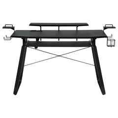 Alfie - Computer Gaming Desk With USB Ports - Black