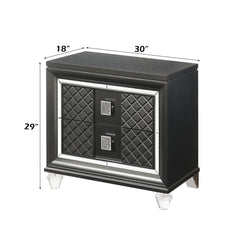 Sawyer - Nightstand - Metallic Gray