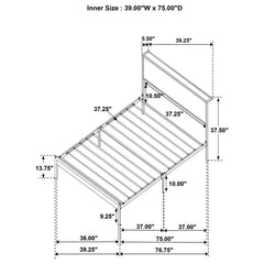 Ricky - Metal Panel Bed