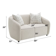 Etienne - Loveseat With 3 Pillows