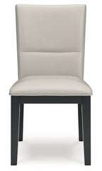 Glinari - Taupe / Black - Dining Upholstered Side Chair (Set of 2)