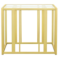 Adri - Rectangular Glass Top Side End Table