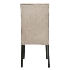 Morland - Side Chair (Set of 2) - Tan Linen & Vintage Black