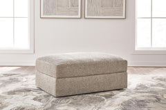 Nexora-Court - Oversized Accent Ottoman - Burlap