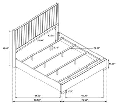 Channing - King Bed - Rough Sawn Gray Oak