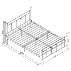 Canon - Metal Open Frame Bed