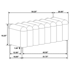Summer - Fabric Upholstered Tufted Accent Bench