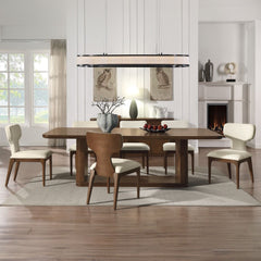 Koen - Side Chair (Set of 2) - Beige / Brown Oak