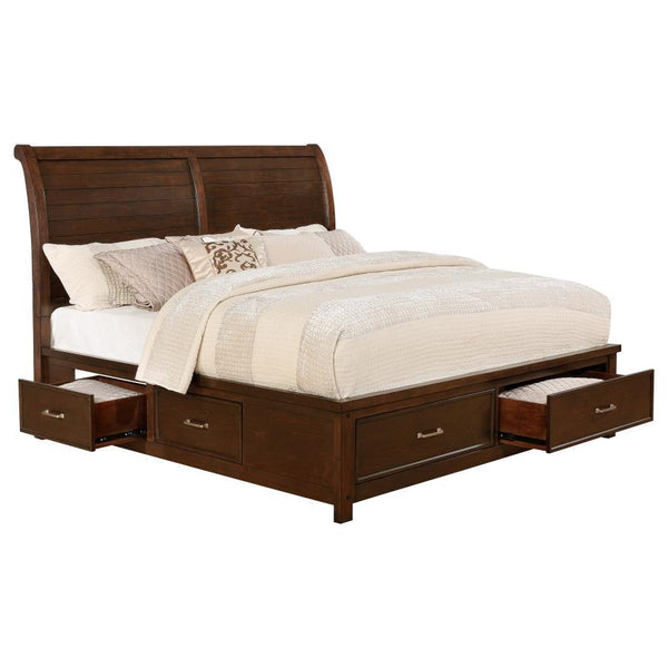 Barstow - Queen Storage Bed - Pinot Noir