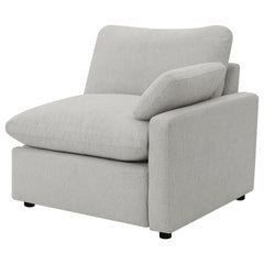 Collins - 2-Piece Upholstered Power Reclining Loveseat - Gray