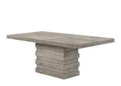 Faustine - Dining Table - Salvaged Light Oak