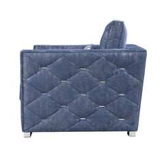 Emilia - Chair - 2-Tone Blue Fabric