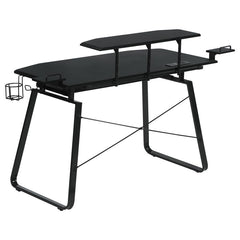 Alfie - Computer Gaming Desk With USB Ports - Black