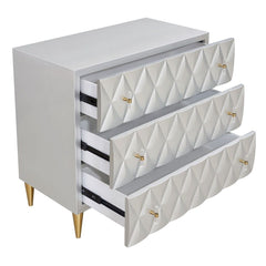 Anson - Console Cabinet - Metallic Silver Champagne