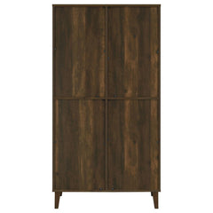 Elouise - 4 Door Engineered Wood Tall Accent Cabinet - Dark Pine