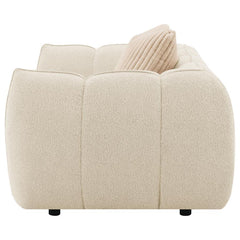 Winchester - Boucle Upholstered Chair And A Half - Sand Pebble