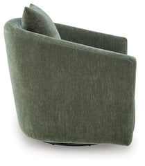 Leastow - Swivel Accent Chair - Loden